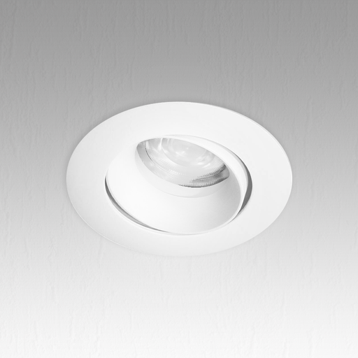 [PR546WH] White Round Orientable Spot Holder PROLIGHT+ 