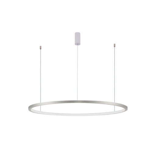 [IB5613I-858RPP-SS] iBruzzi Suspended chandelier Elva Brushed Shining Silver 58W 3000K - 4000K